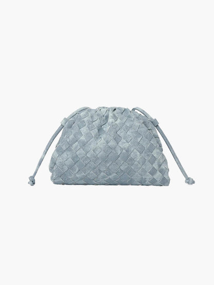 Leather Shoulder Bag in Blue – Seraphina by Maravesse