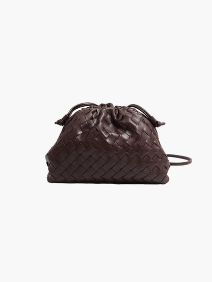 Leather Shoulder Bag in Coffee – Seraphina by Maravesse