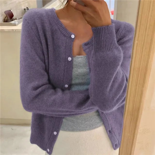 Cardigan in Purple – Vivienne by Maravesse