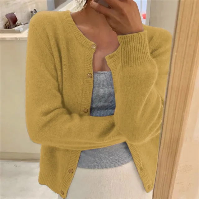 Cardigan in Yellow – Vivienne by Maravesse