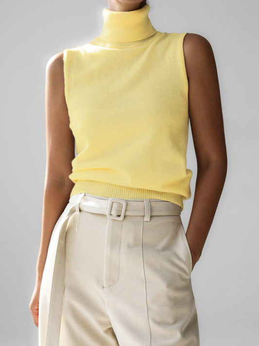 Turtleneck Jumper in Yellow – Florence by Maravesse
