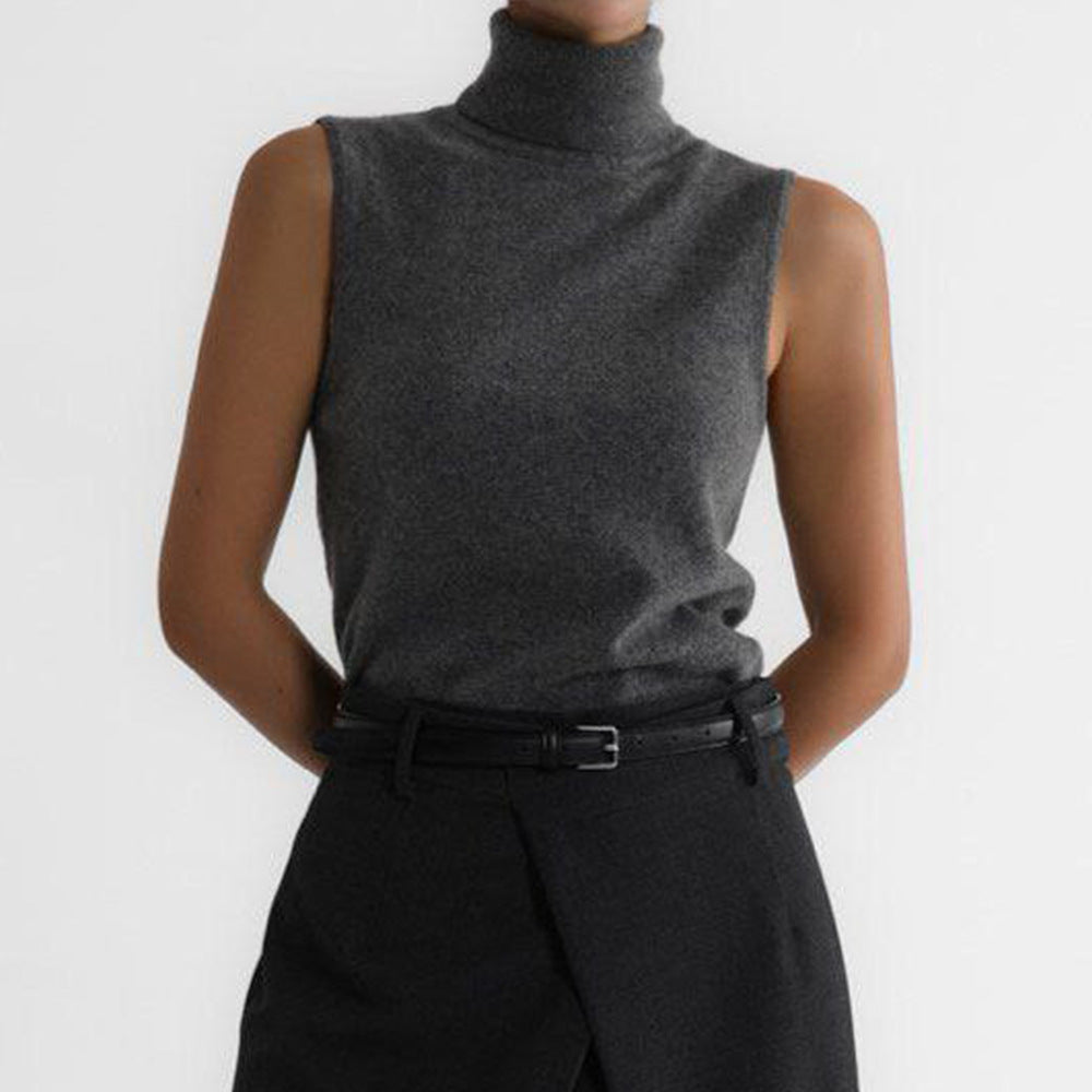 Turtleneck Jumper in Grey – Florence by Maravesse