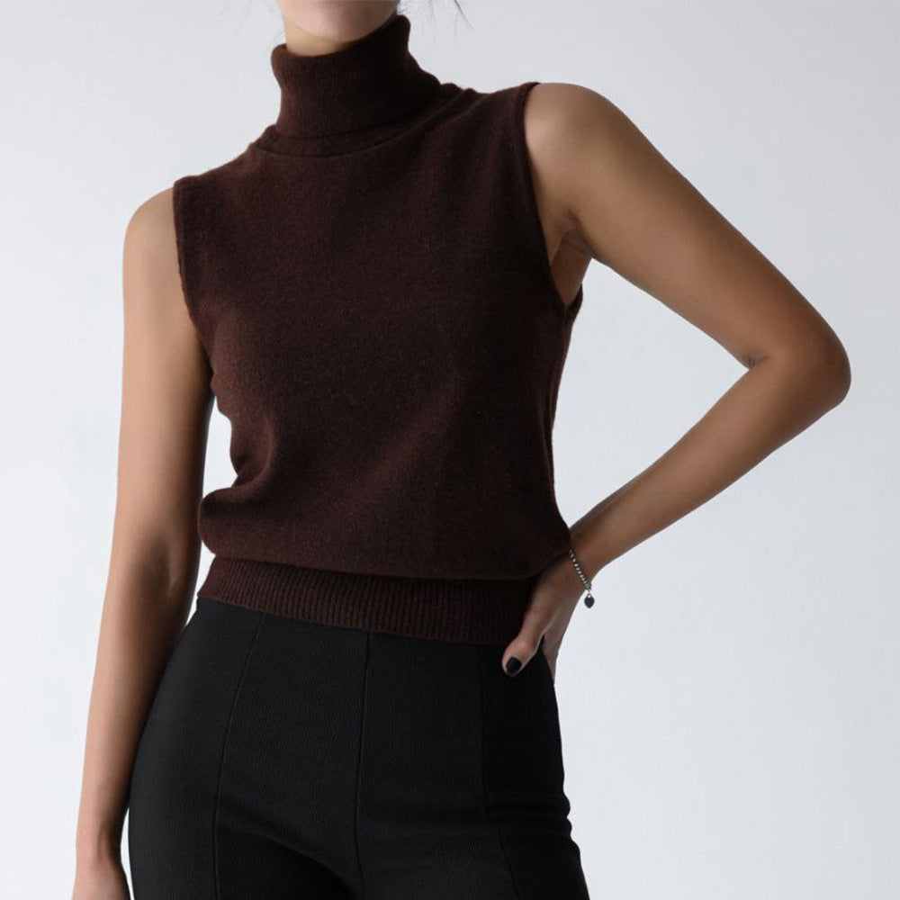 Turtleneck Jumper in Brown – Florence by Maravesse