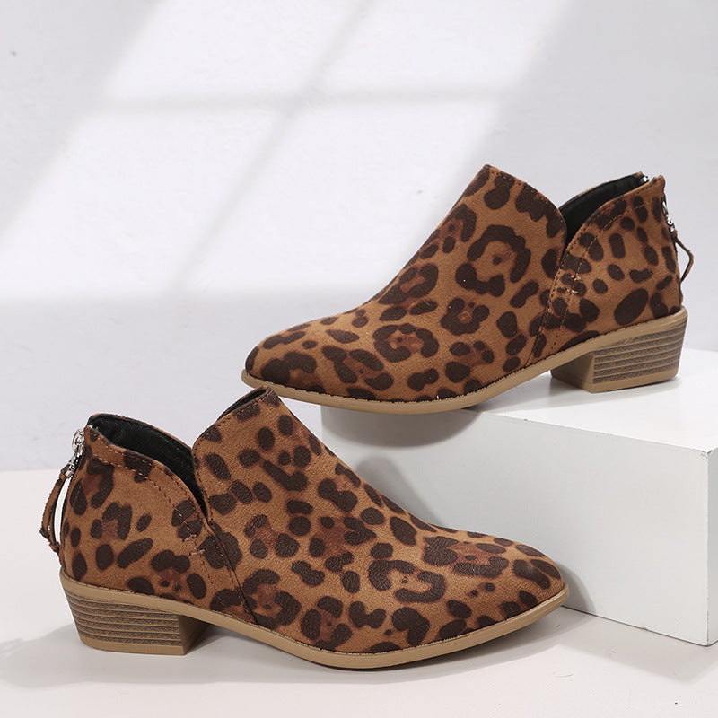 Suede Boots in Leopard – Persephone by Maravesse