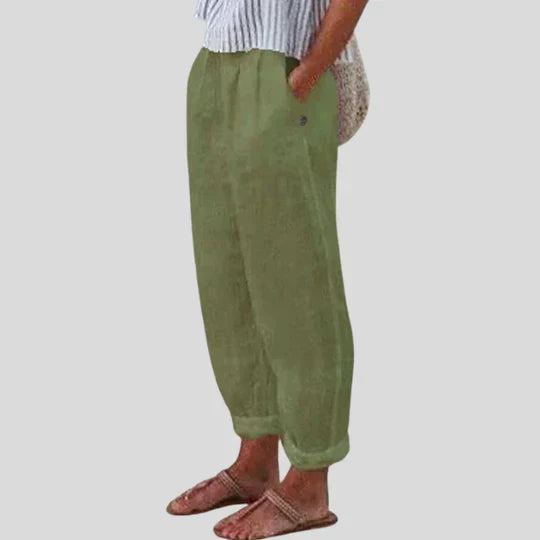 Trousers in Green – Delphine by Maravesse