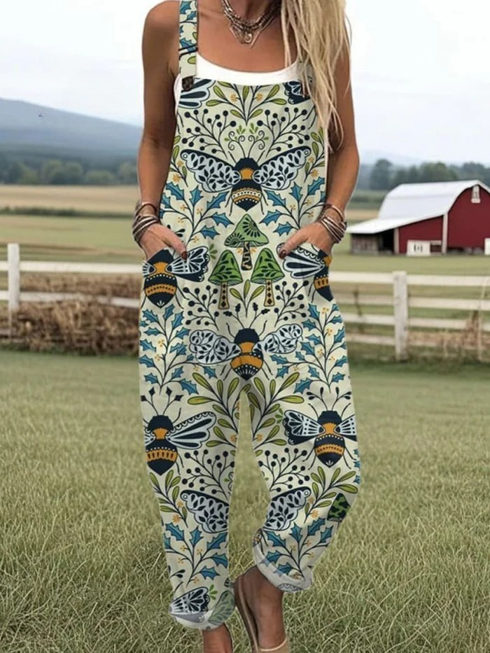 Vintage Jumpsuit in Green – Isolde by Maravesse