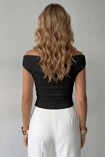 Off-Shoulder Ruched Blouse – Rosa by Maravesse (4)