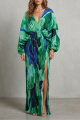 Fanny | Pleated Maxi Dress for Holidays