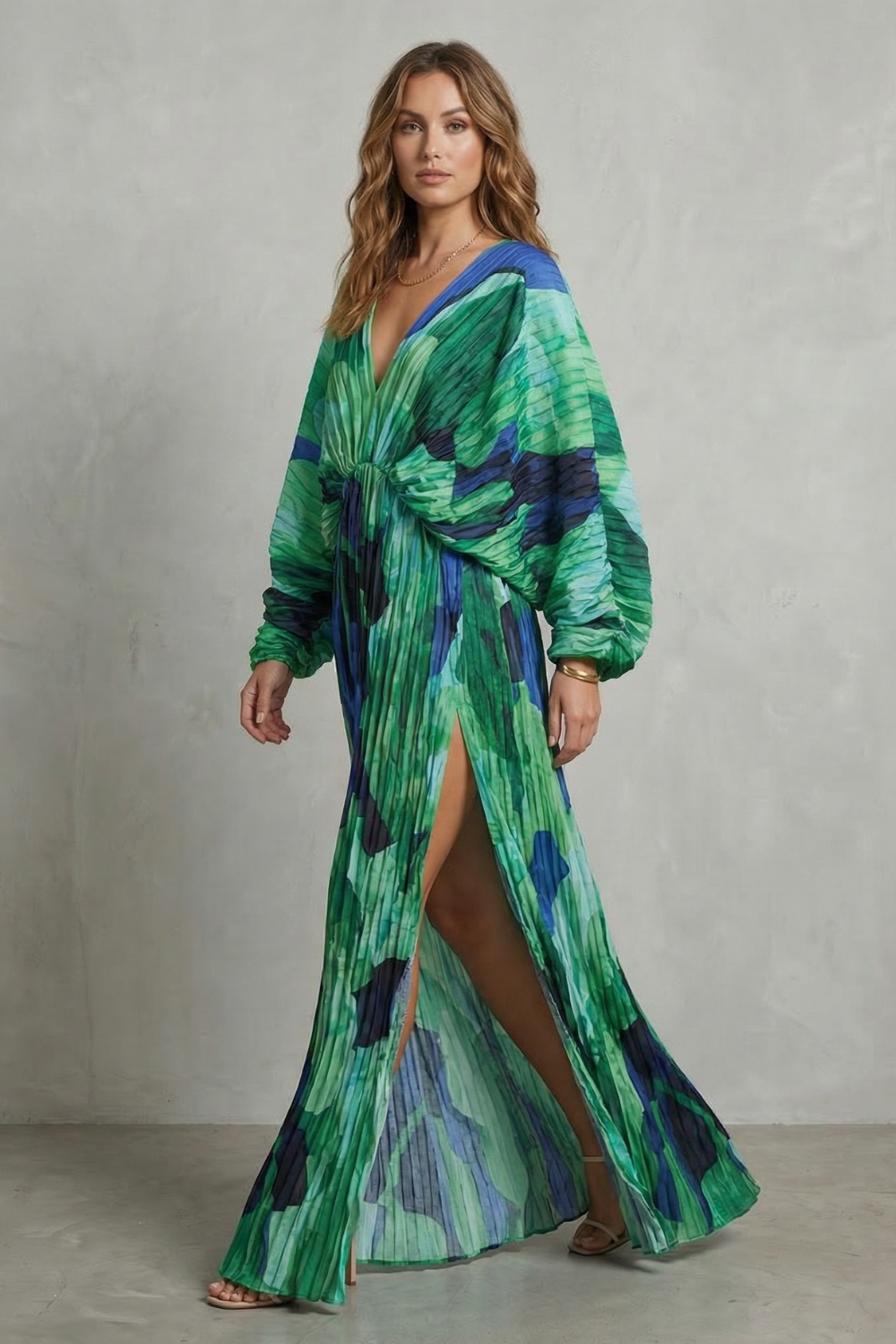 Pleated Maxi Dress – Fanny by Maravesse (3)