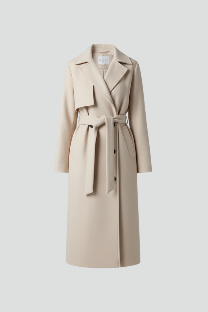 Wool Belted Coat – Rosa by Maravesse (2)
