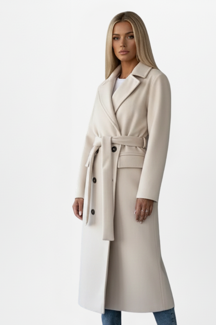 Wool Belted Coat – Rosa by Maravesse (3)