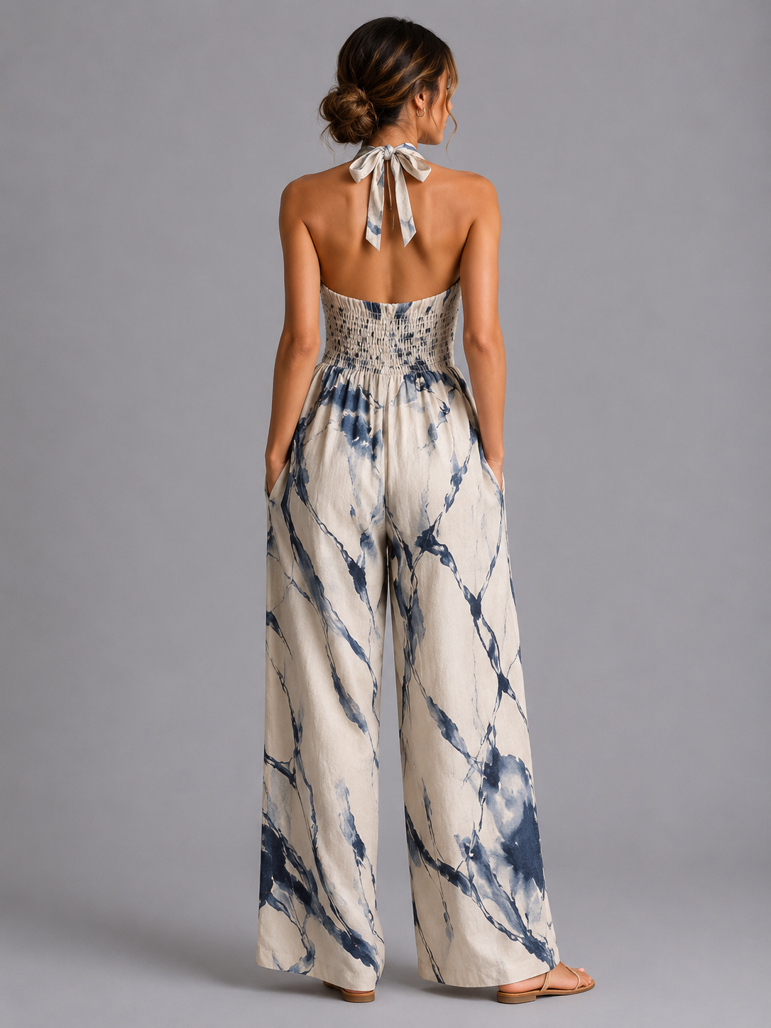 Printed Relaxed Jumpsuit – Maeve by Maravesse (2)