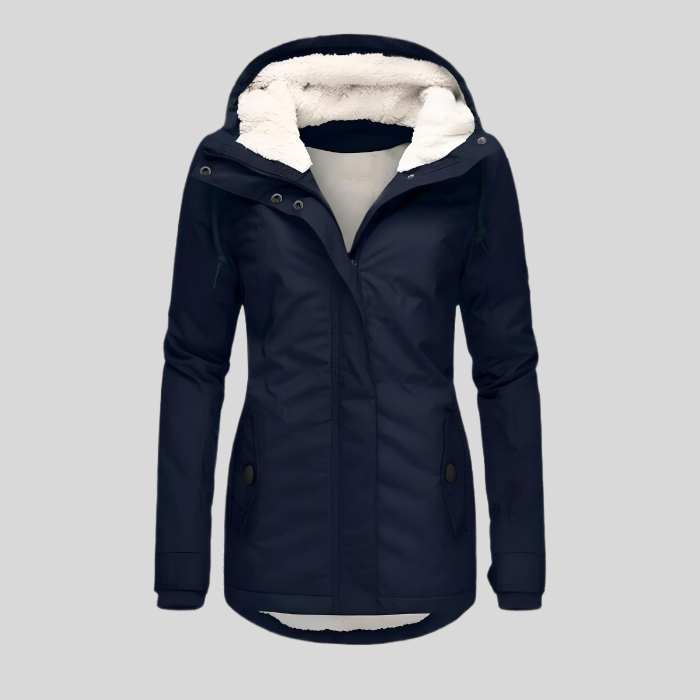 Coat in Navy – Adeline by Maravesse