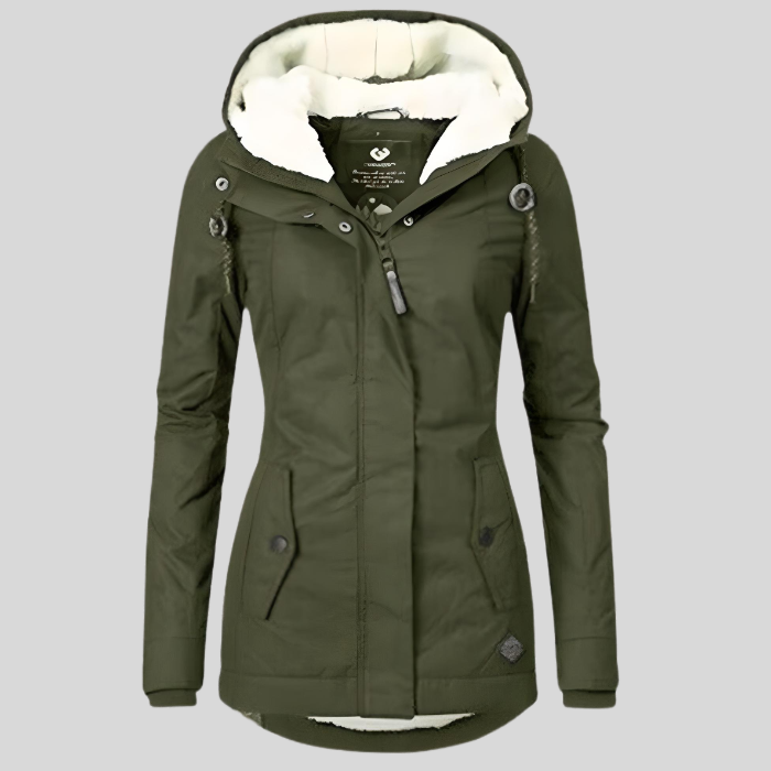 Coat in Green – Adeline by Maravesse