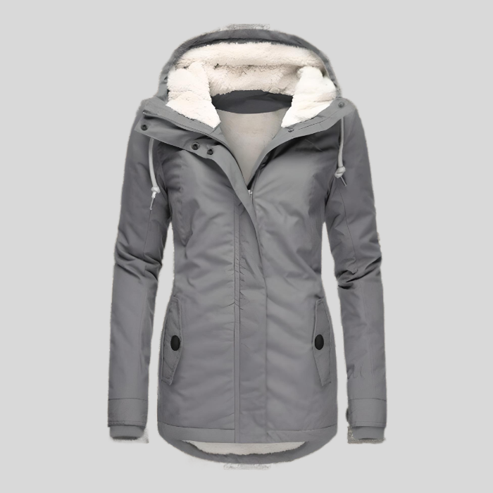 Coat in Grey – Adeline by Maravesse