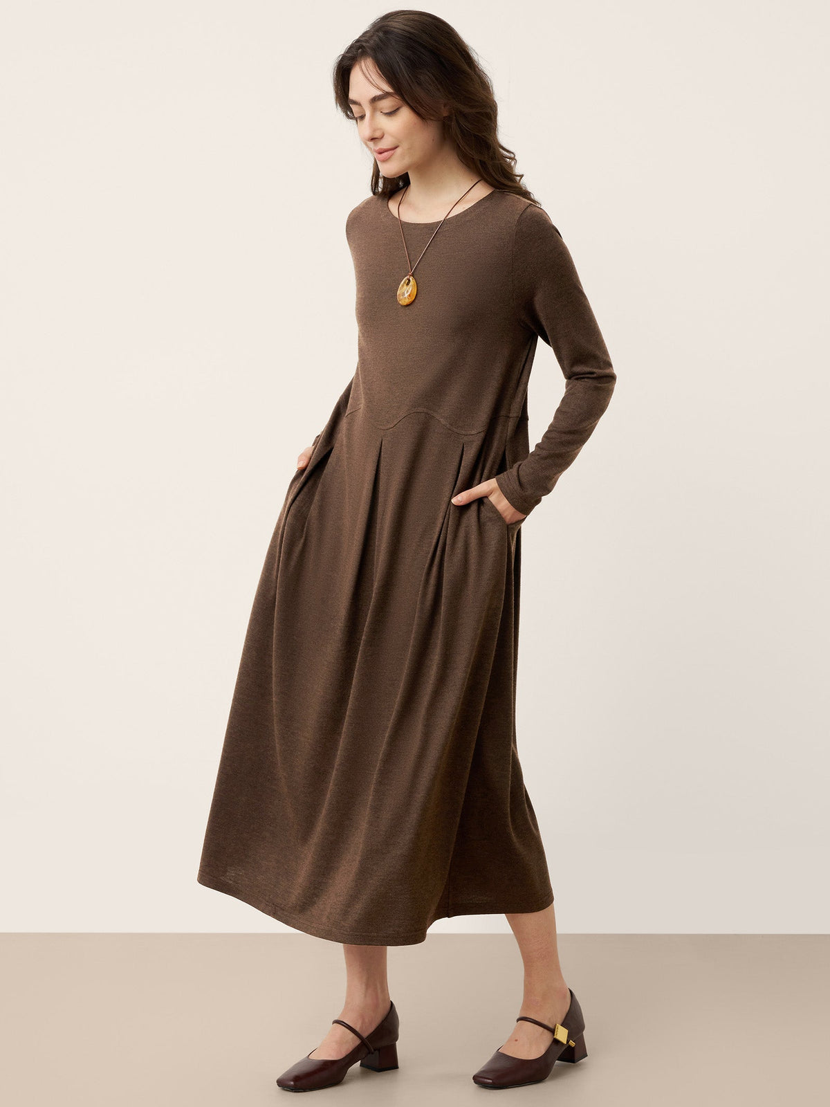 Wool Midi Dress – Sabine by Maravesse (4)