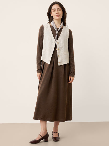 Wool Midi Dress – Sabine by Maravesse (11)