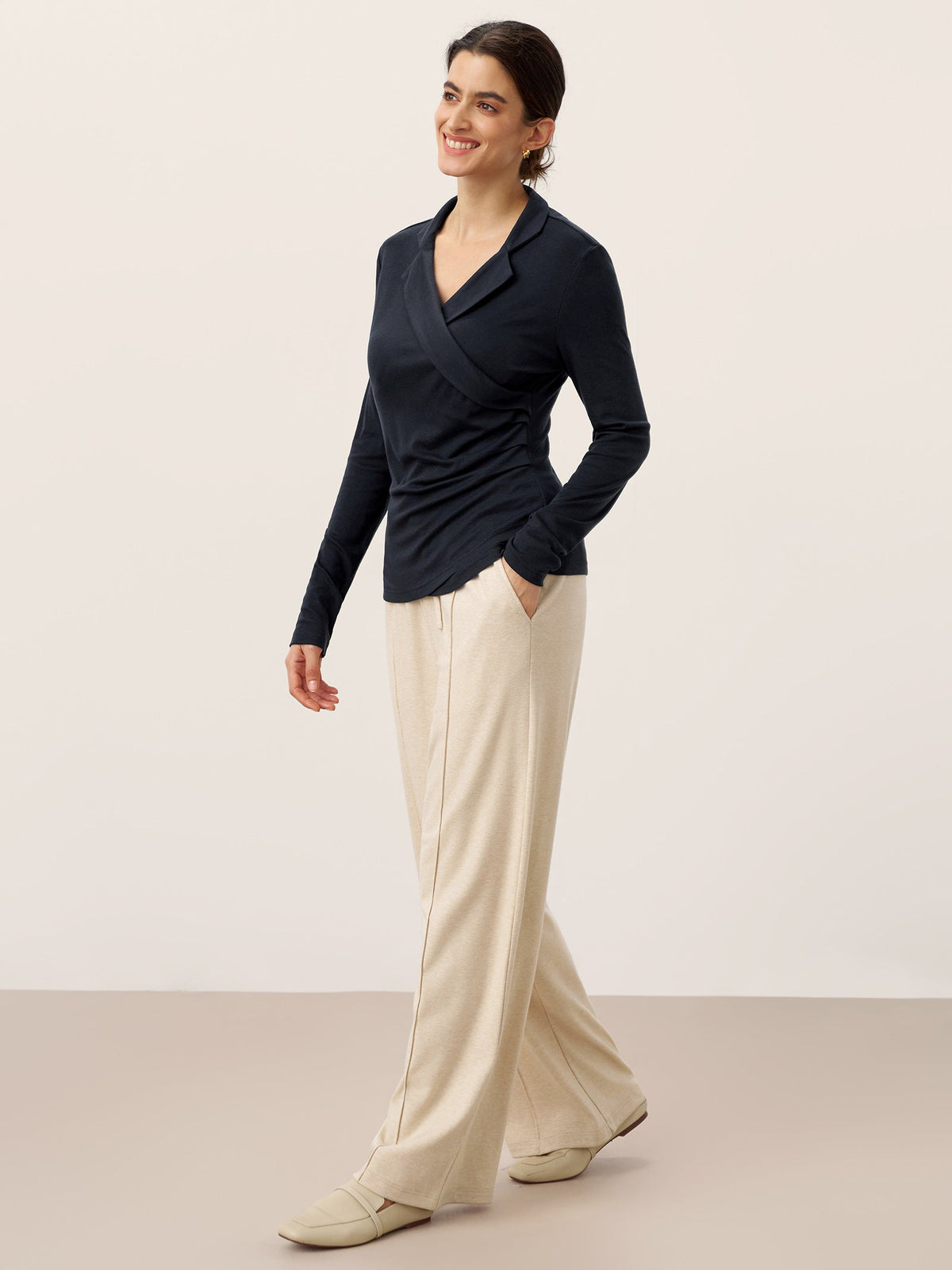 Wool Ruched Top – Sienna by Maravesse (7)