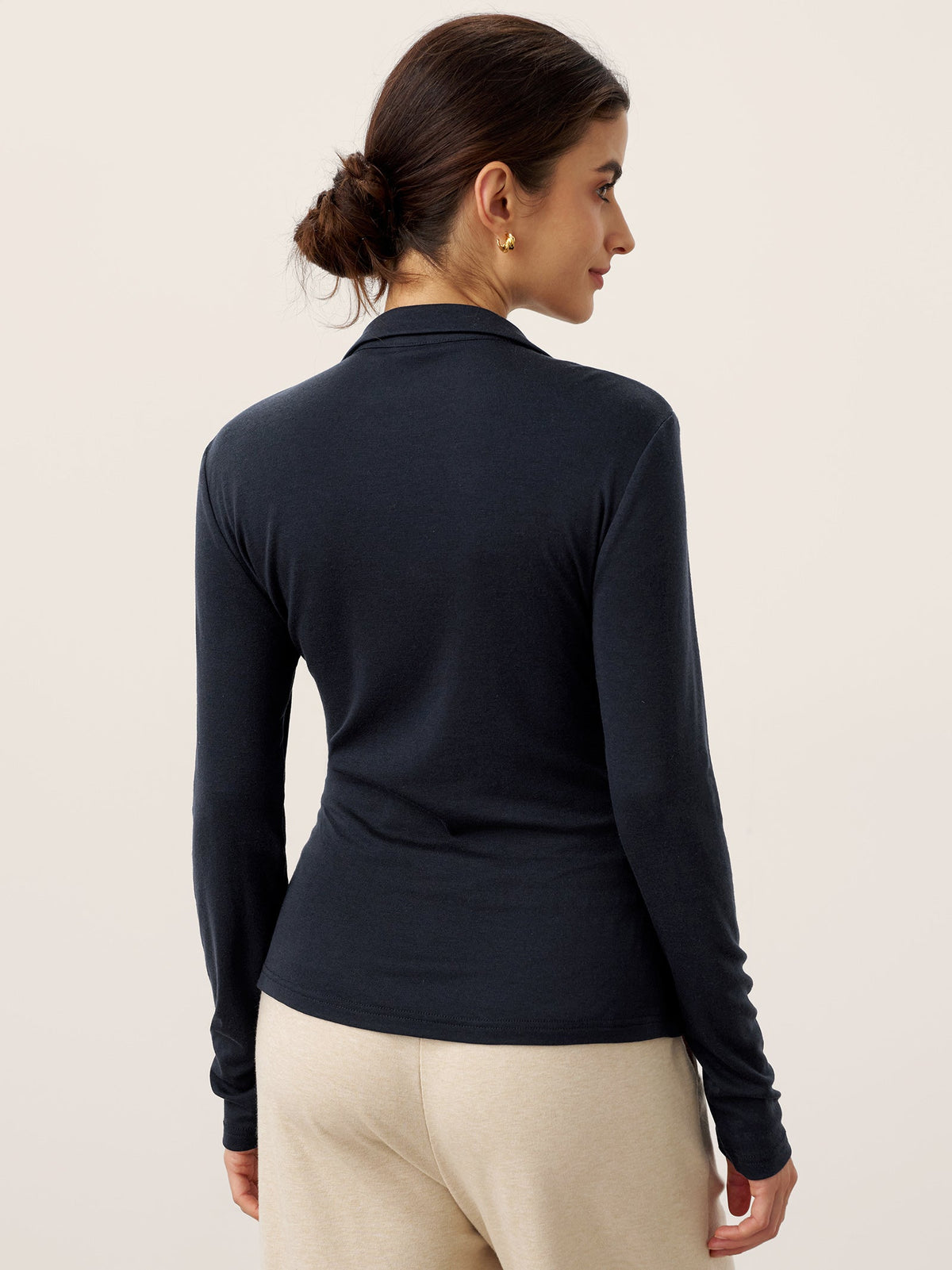 Wool Ruched Top – Sienna by Maravesse (6)
