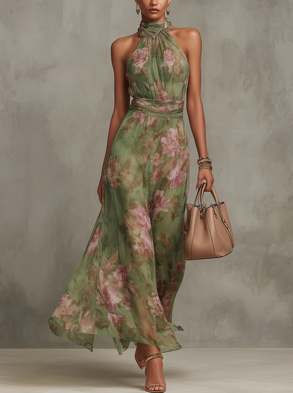 Floral Halter Maxi Dress – Gabrielle by Maravesse (3)
