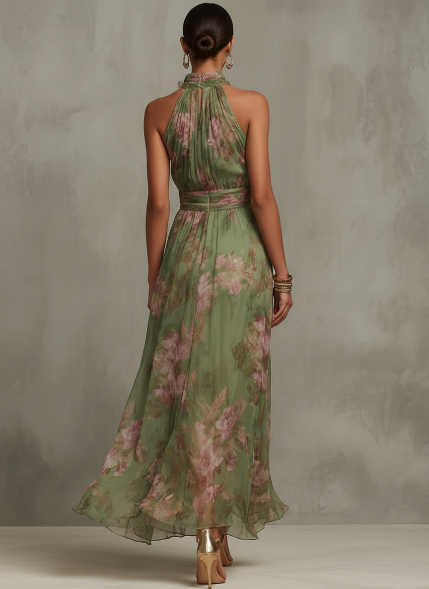 Floral Halter Maxi Dress – Gabrielle by Maravesse (4)