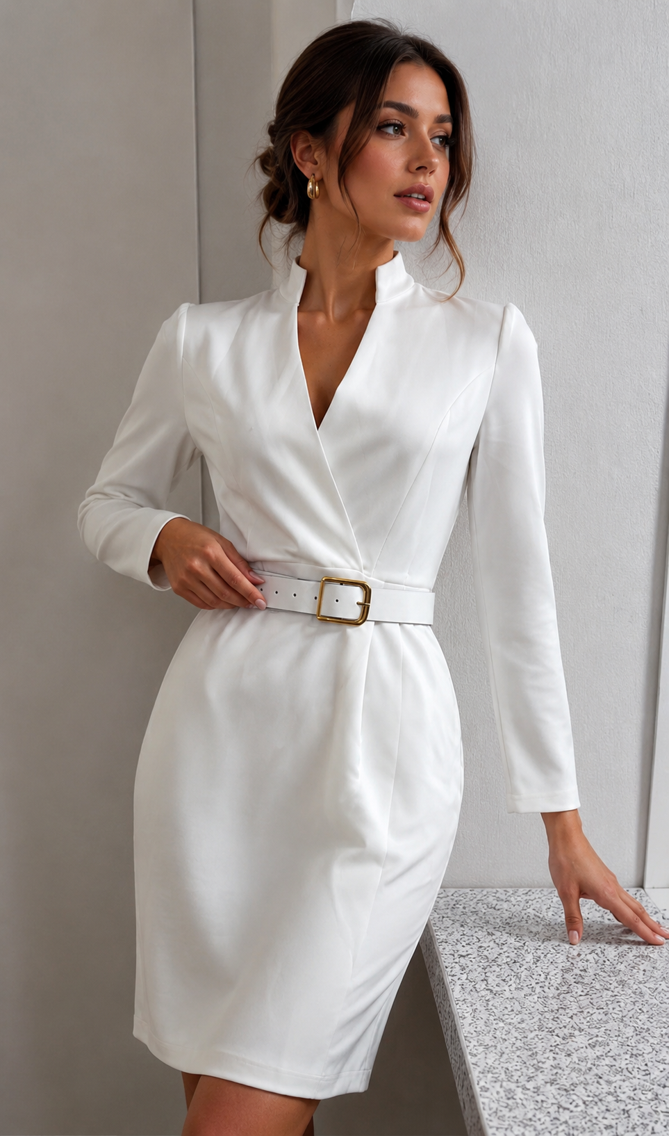Belted Midi Dress – Isla by Maravesse