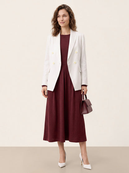 Wool Midi Dress – Sabine by Maravesse (18)