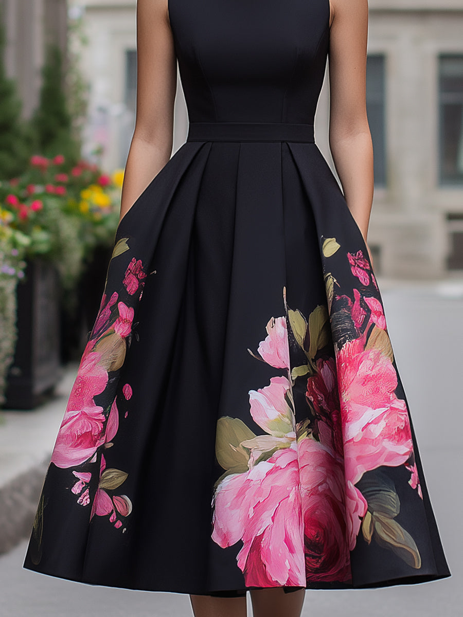 Floral Midi Dress – Emmeline by Maravesse (5)