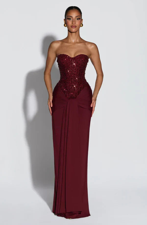 Corset Embellished Maxi Dress – Colette by Maravesse (4)