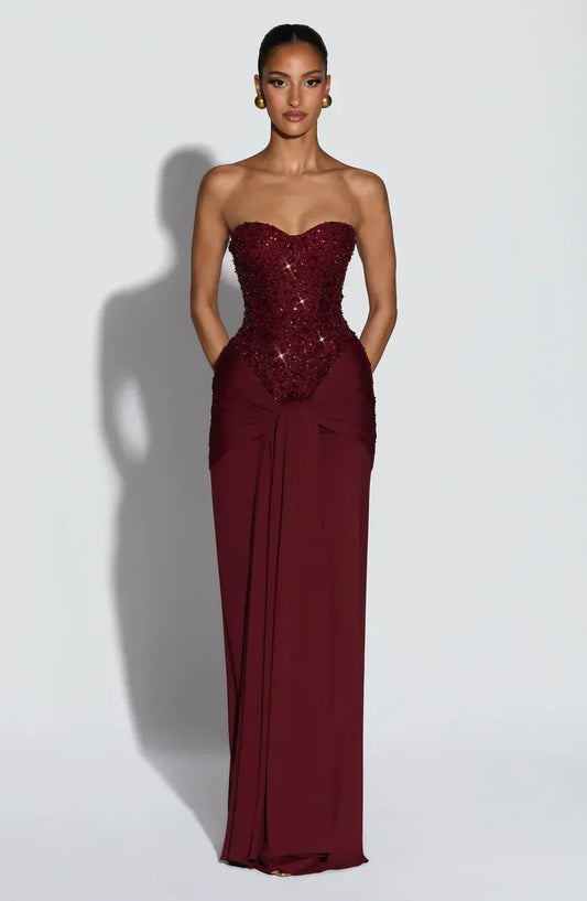 Corset Embellished Maxi Dress – Colette by Maravesse (2)