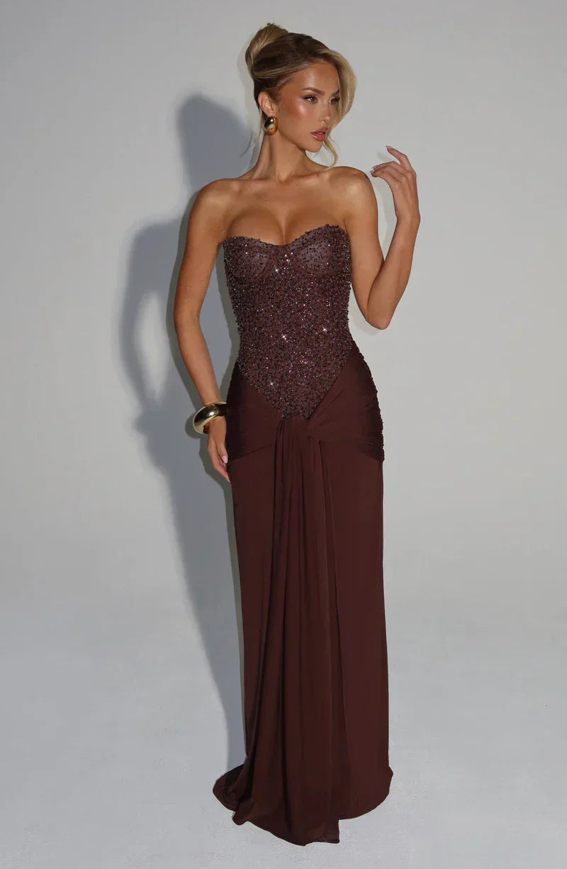 Corset Embellished Maxi Dress – Colette by Maravesse (8)