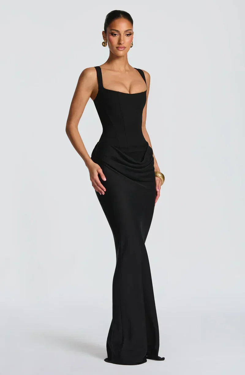 Satin Corset Maxi Dress – Harriet by Maravesse (8)