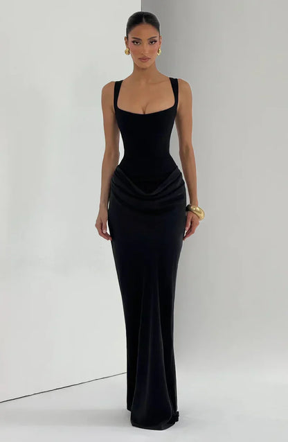 Satin Corset Maxi Dress – Harriet by Maravesse (11)