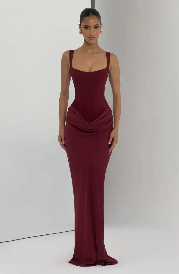 Satin Corset Maxi Dress – Harriet by Maravesse (21)