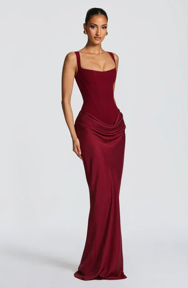 Satin Corset Maxi Dress – Harriet by Maravesse (17)
