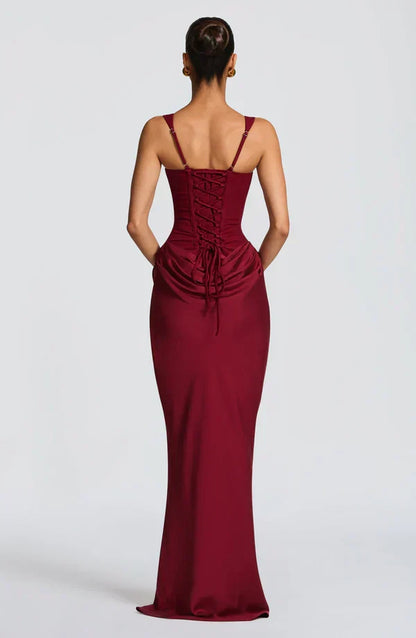 Satin Corset Maxi Dress – Harriet by Maravesse (18)