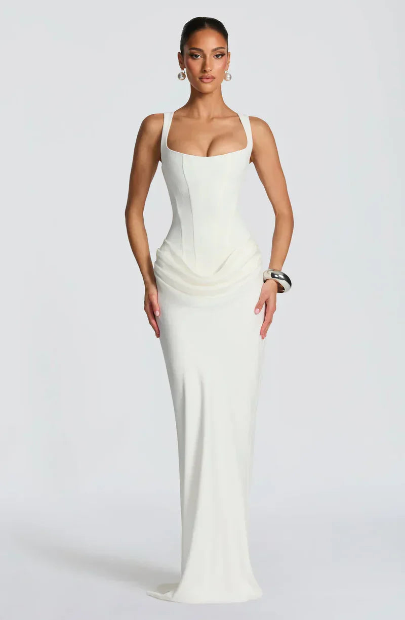 Satin Corset Maxi Dress – Harriet by Maravesse (24)