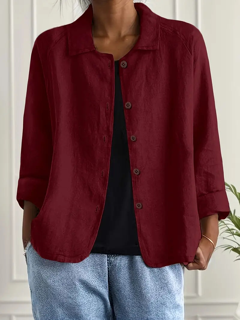 Blouse in Red – Sabine by Maravesse