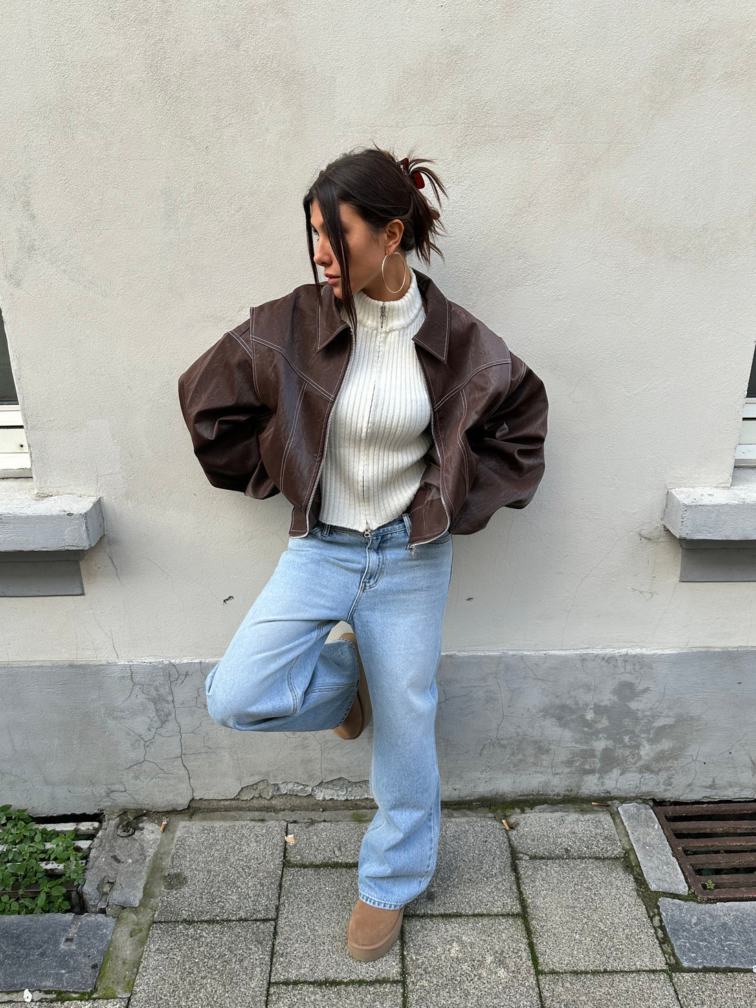 Oversized Jacket in Brown – Lucille by Maravesse