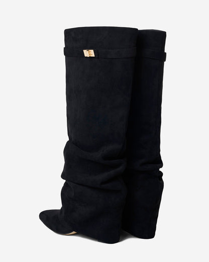Suede Slouchy Boots – Elara by Maravesse (6)