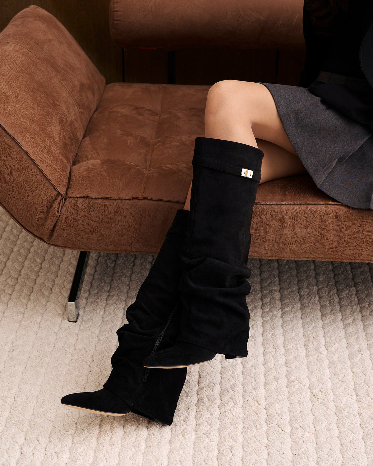 Suede Slouchy Boots – Elara by Maravesse (7)