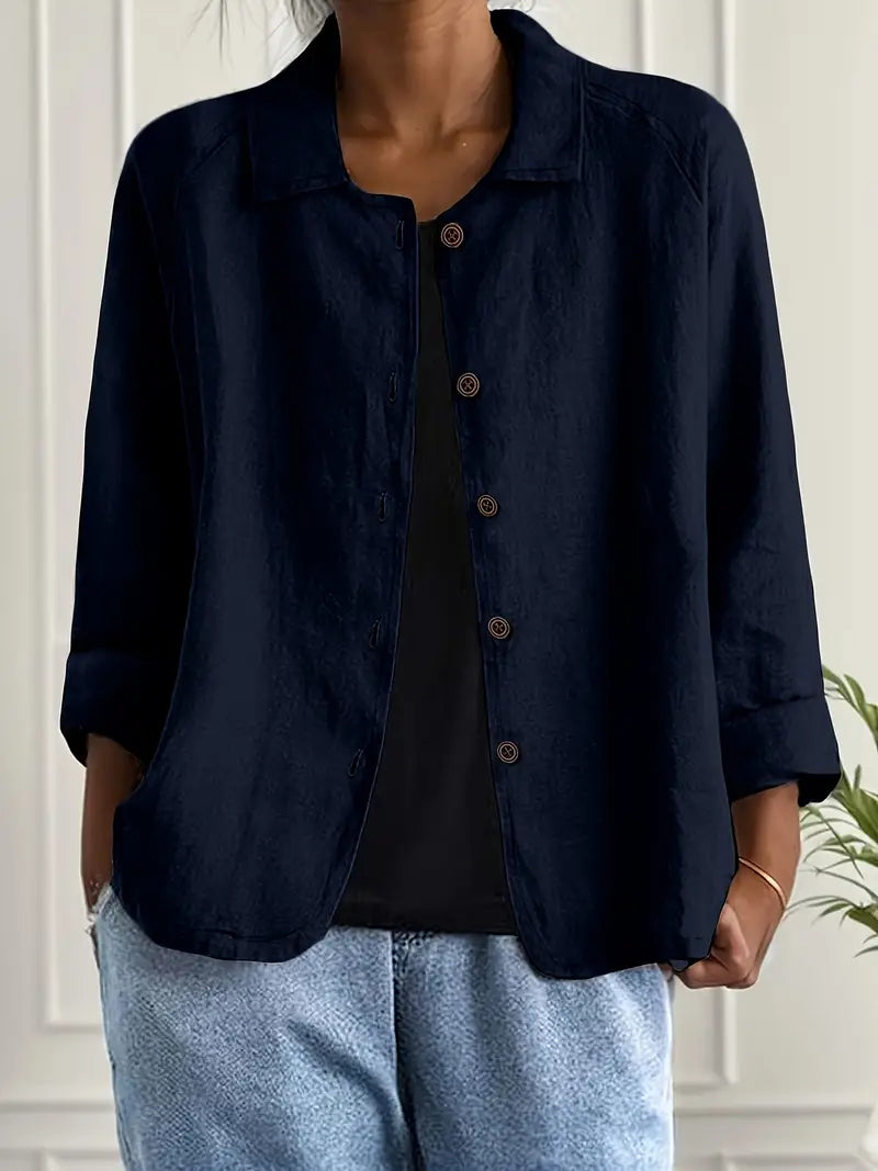 Blouse in Blue – Sabine by Maravesse