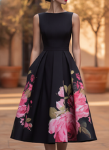 Emmeline | Floral Midi Dress for Wedding Guests