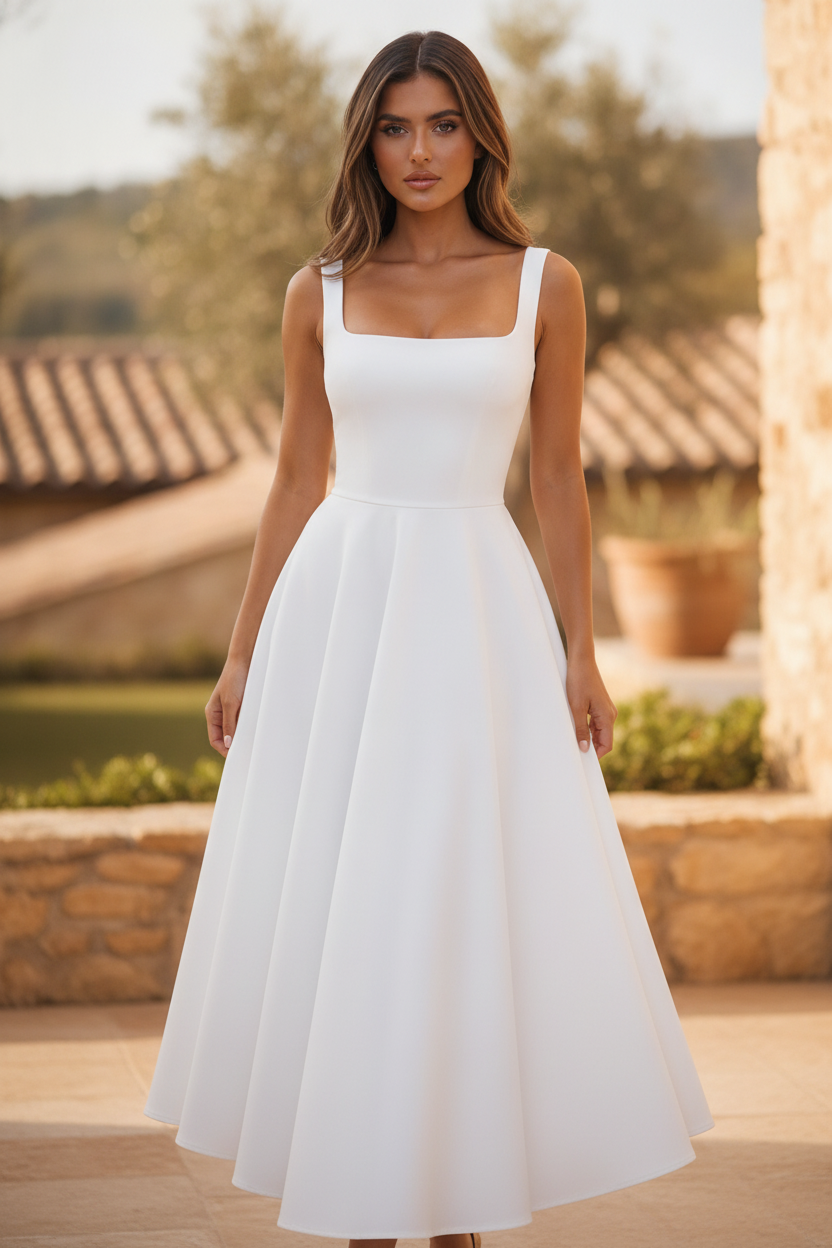 Formal Midi Dress – Inga by Maravesse