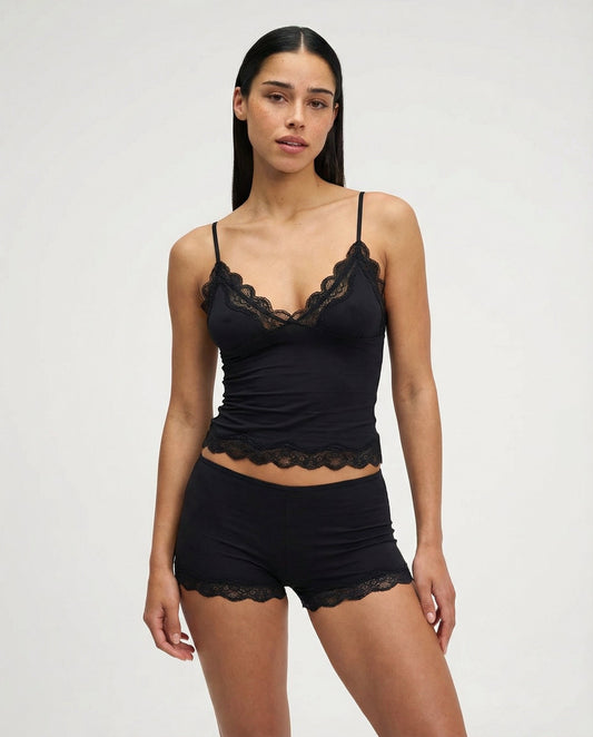 Rosa Lace Cami and Shorts Set, front