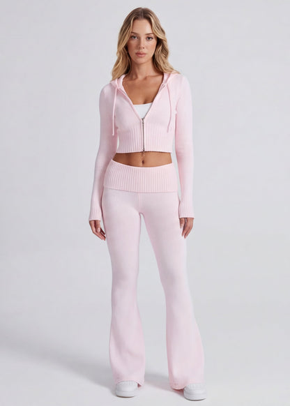 Knit Sleep Set in Soft Pink – Mirabel by Maravesse
