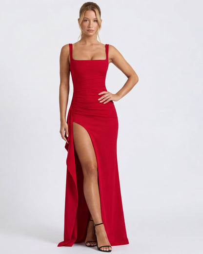 Maxi Dress in Red – Solange by Maravesse