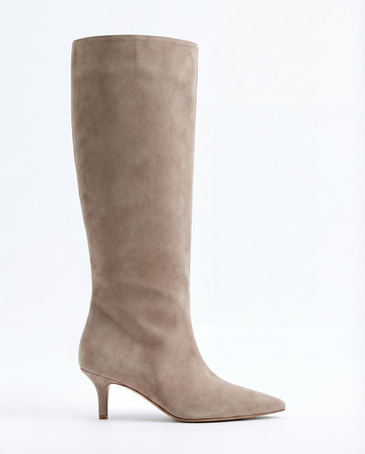 Knee High Suede Boots – Georgiana by Maravesse