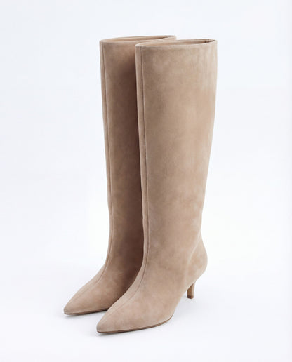 Knee High Suede Boots – Georgiana by Maravesse (2)