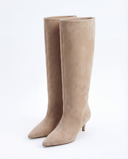 Knee High Suede Boots – Georgiana by Maravesse (2)